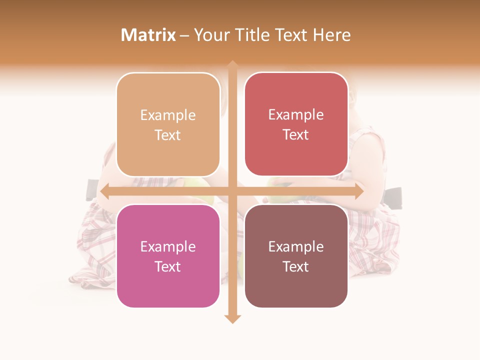 Picture Of Two Adorable Twins Over White PowerPoint Template