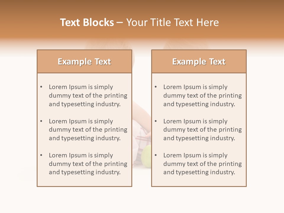 Picture Of Two Adorable Twins Over White PowerPoint Template