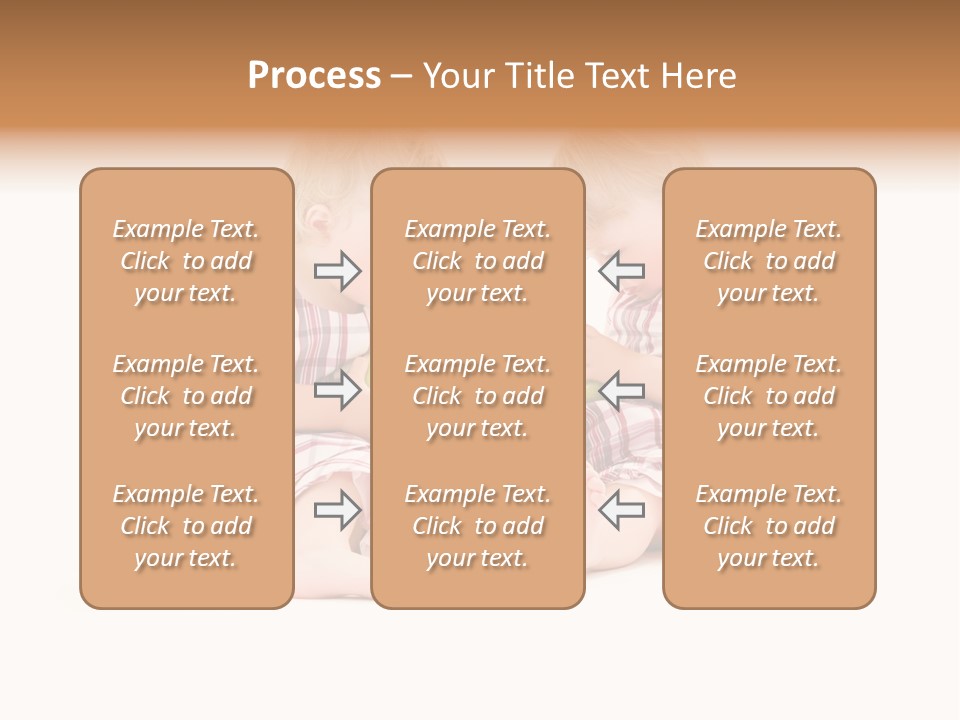 Picture Of Two Adorable Twins Over White PowerPoint Template