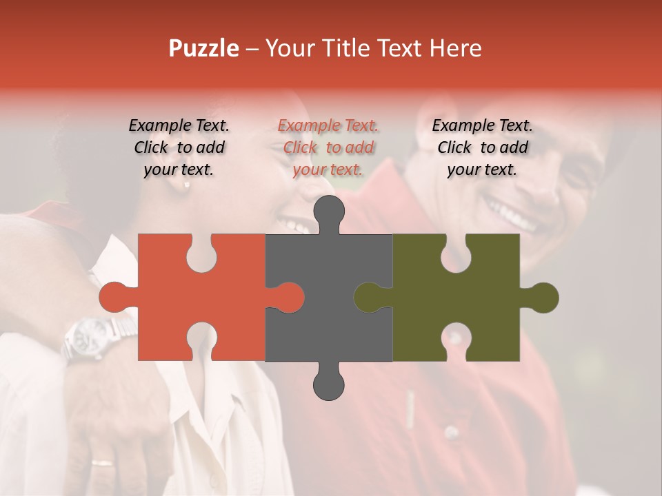 Hispanic Father With African American Teenage Son PowerPoint Template