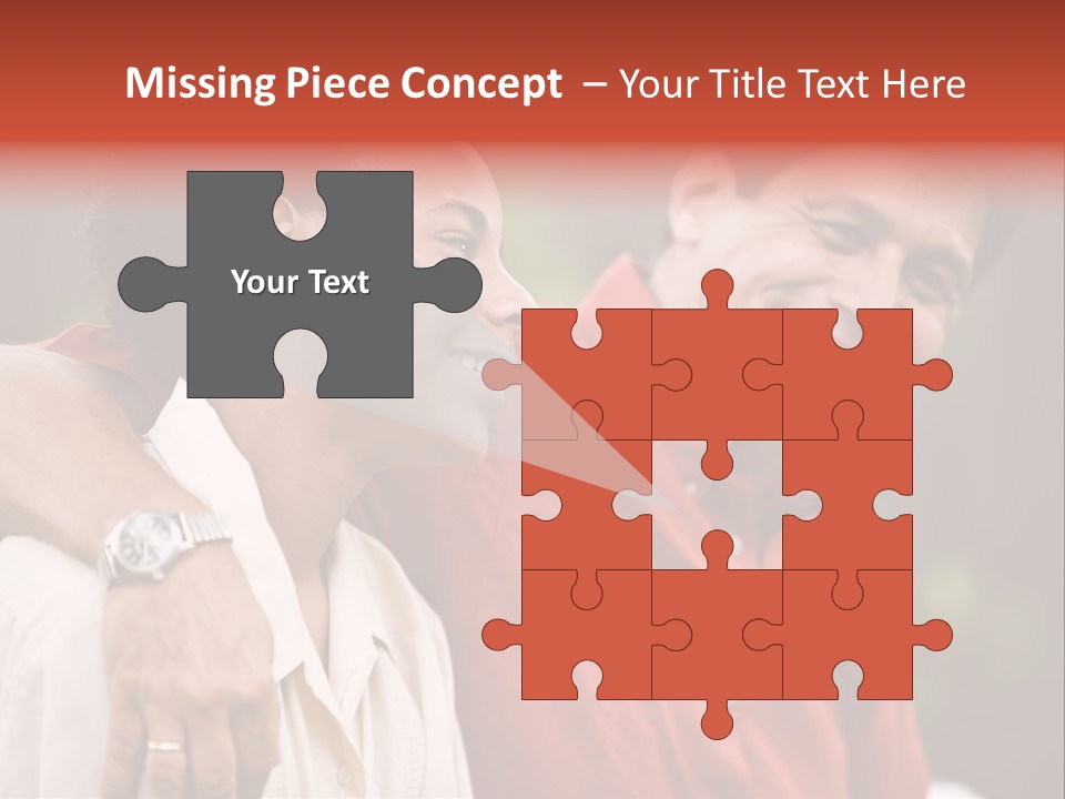 Hispanic Father With African American Teenage Son PowerPoint Template