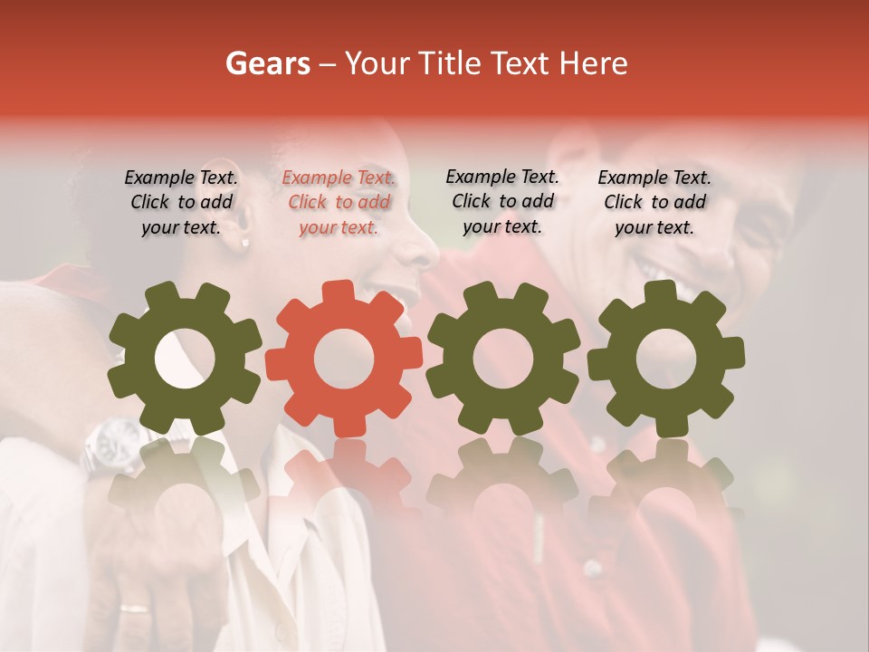 Hispanic Father With African American Teenage Son PowerPoint Template