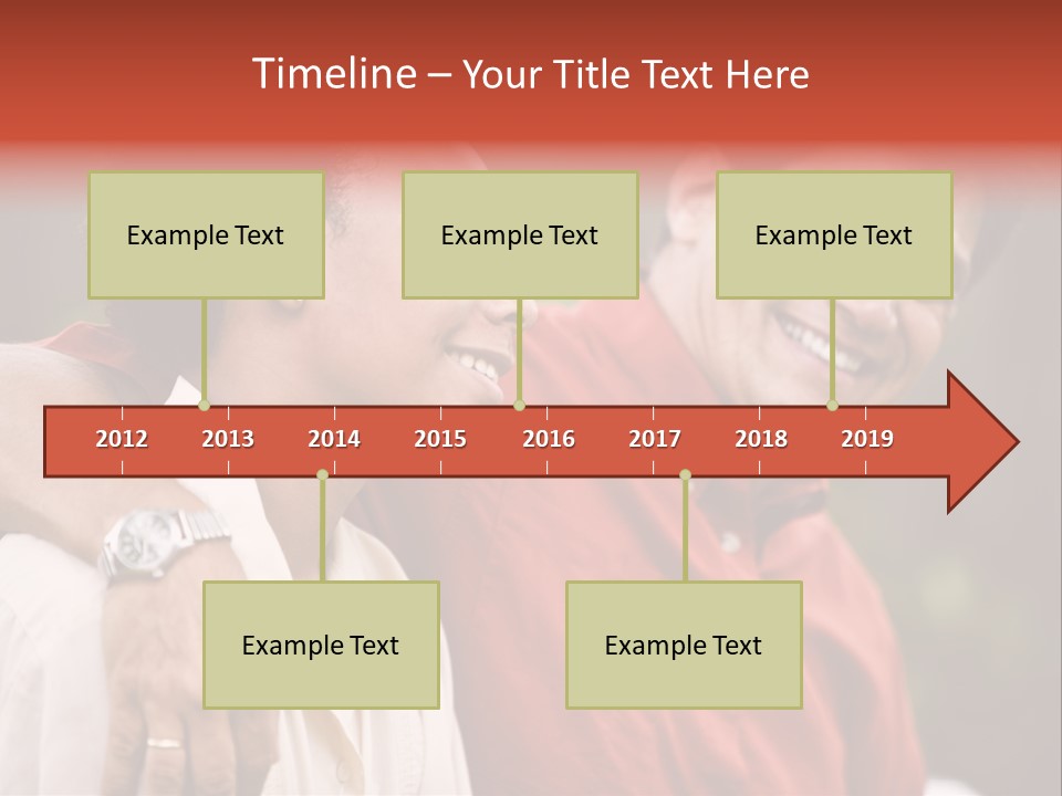 Hispanic Father With African American Teenage Son PowerPoint Template