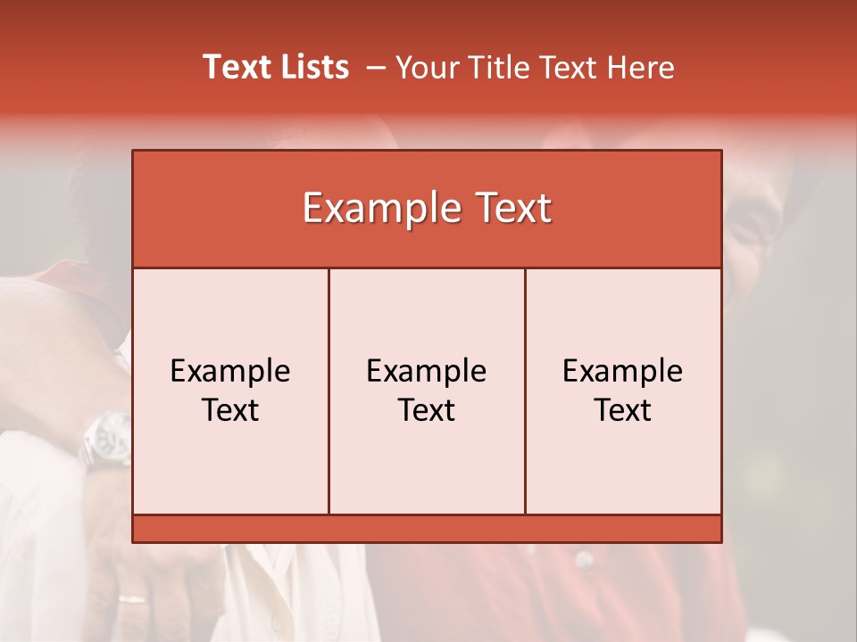 Hispanic Father With African American Teenage Son PowerPoint Template