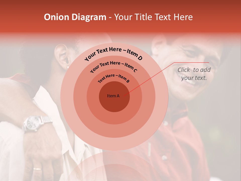 Hispanic Father With African American Teenage Son PowerPoint Template