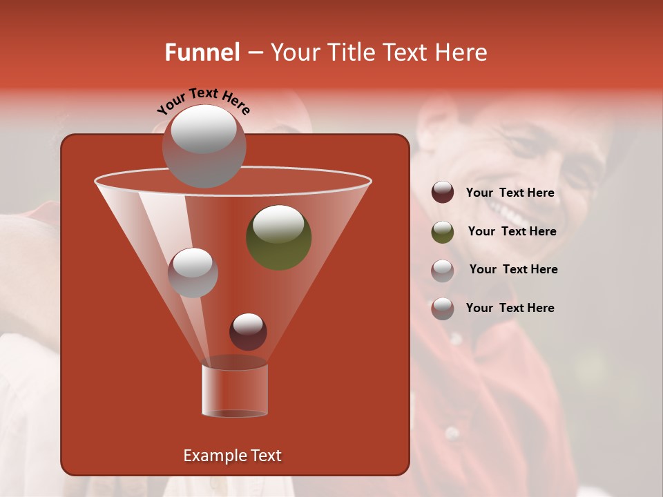 Hispanic Father With African American Teenage Son PowerPoint Template