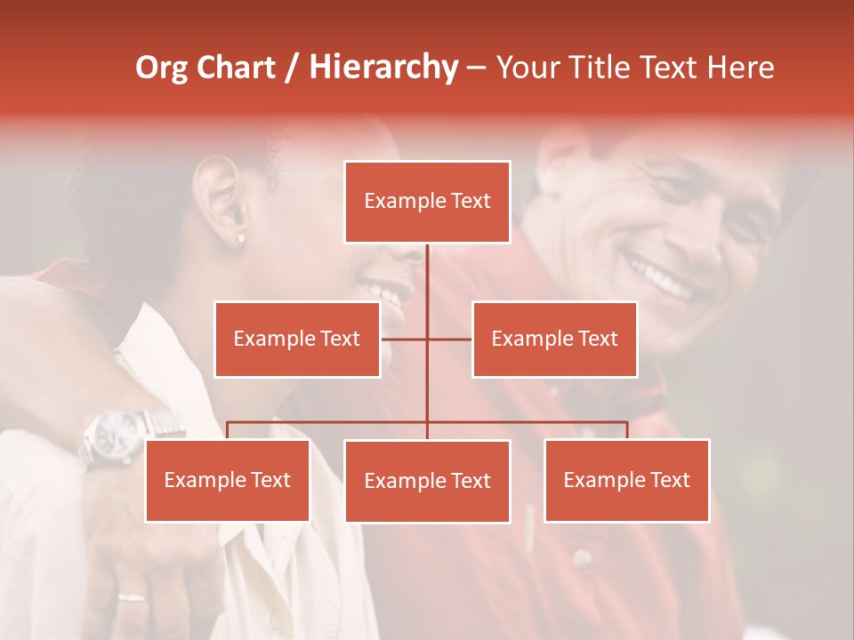 Hispanic Father With African American Teenage Son PowerPoint Template