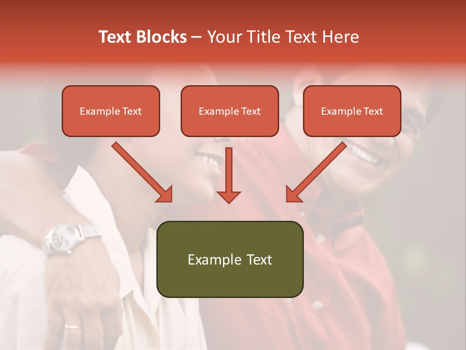 Hispanic Father With African American Teenage Son PowerPoint Template