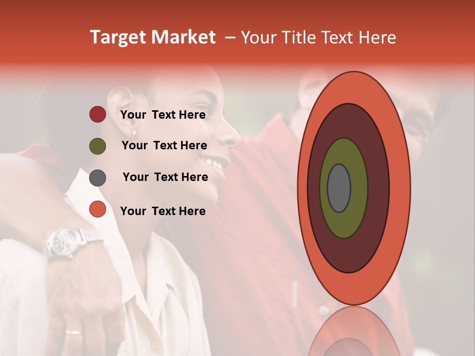 Hispanic Father With African American Teenage Son PowerPoint Template