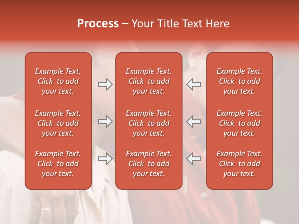 Hispanic Father With African American Teenage Son PowerPoint Template