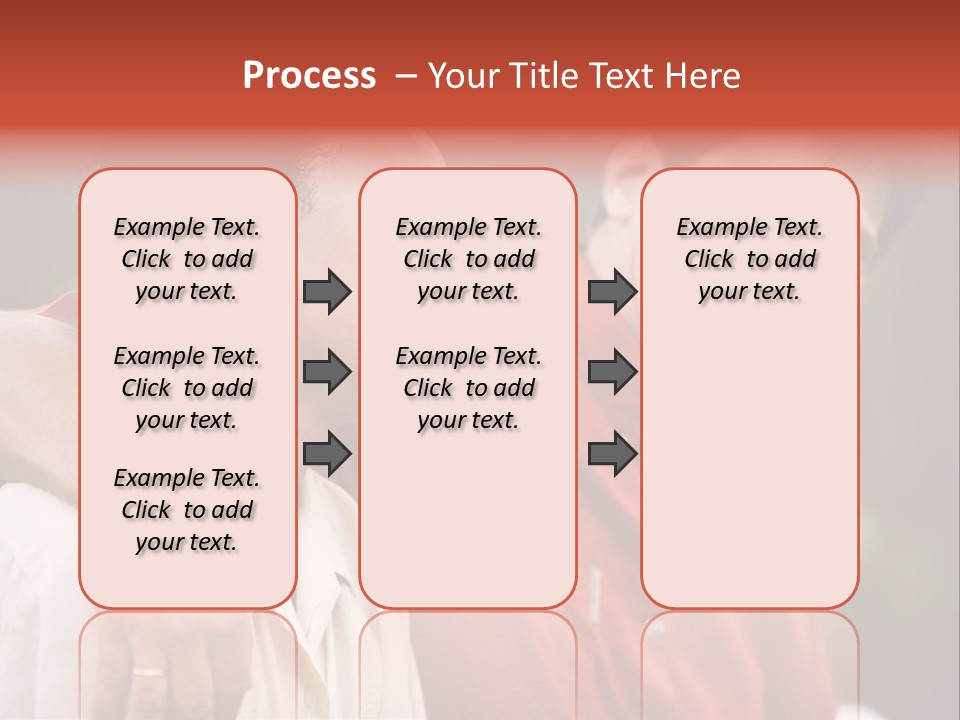 Hispanic Father With African American Teenage Son PowerPoint Template