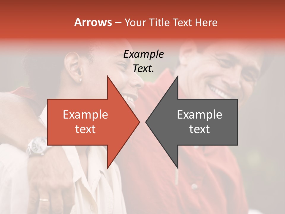 Hispanic Father With African American Teenage Son PowerPoint Template