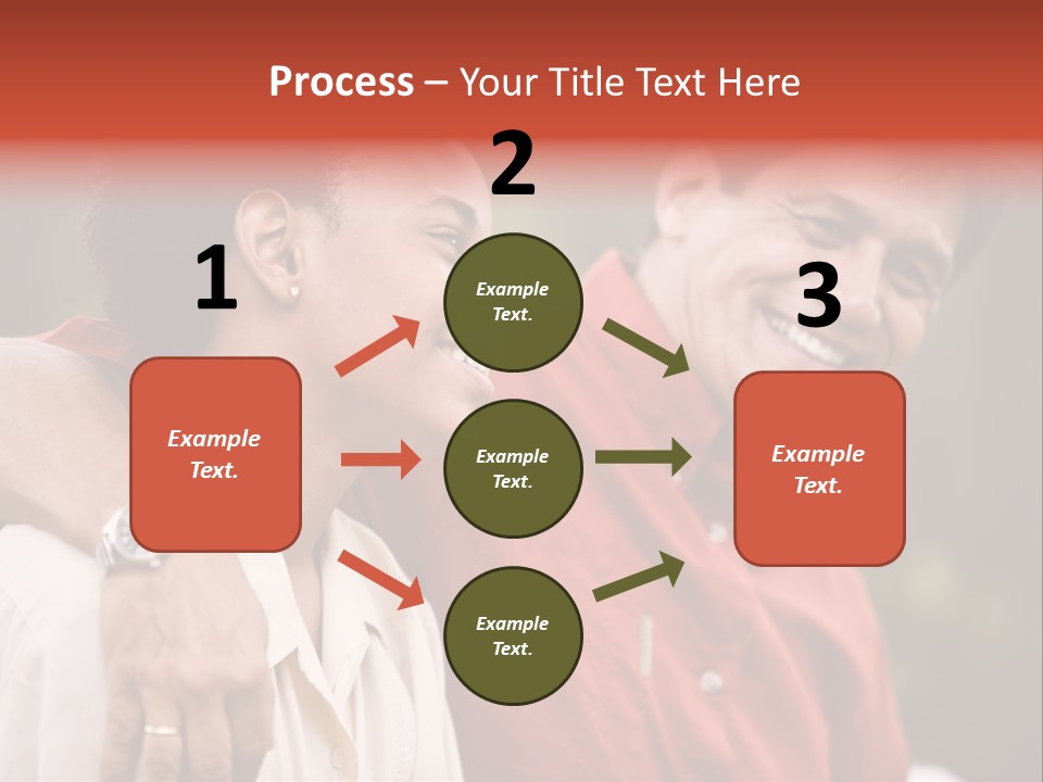 Hispanic Father With African American Teenage Son PowerPoint Template