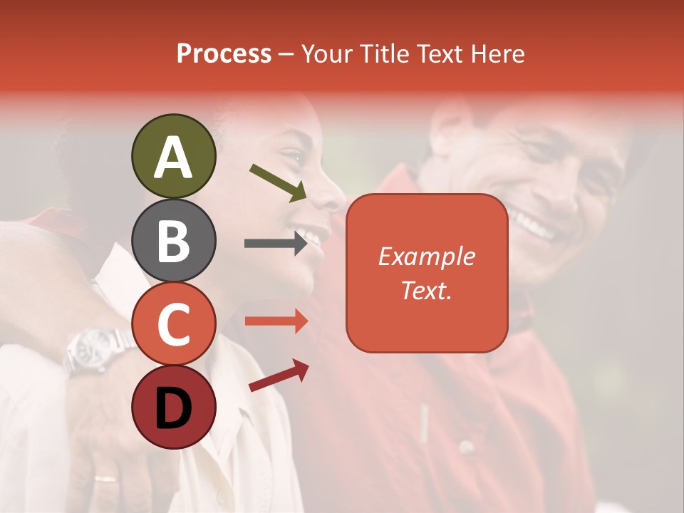 Hispanic Father With African American Teenage Son PowerPoint Template