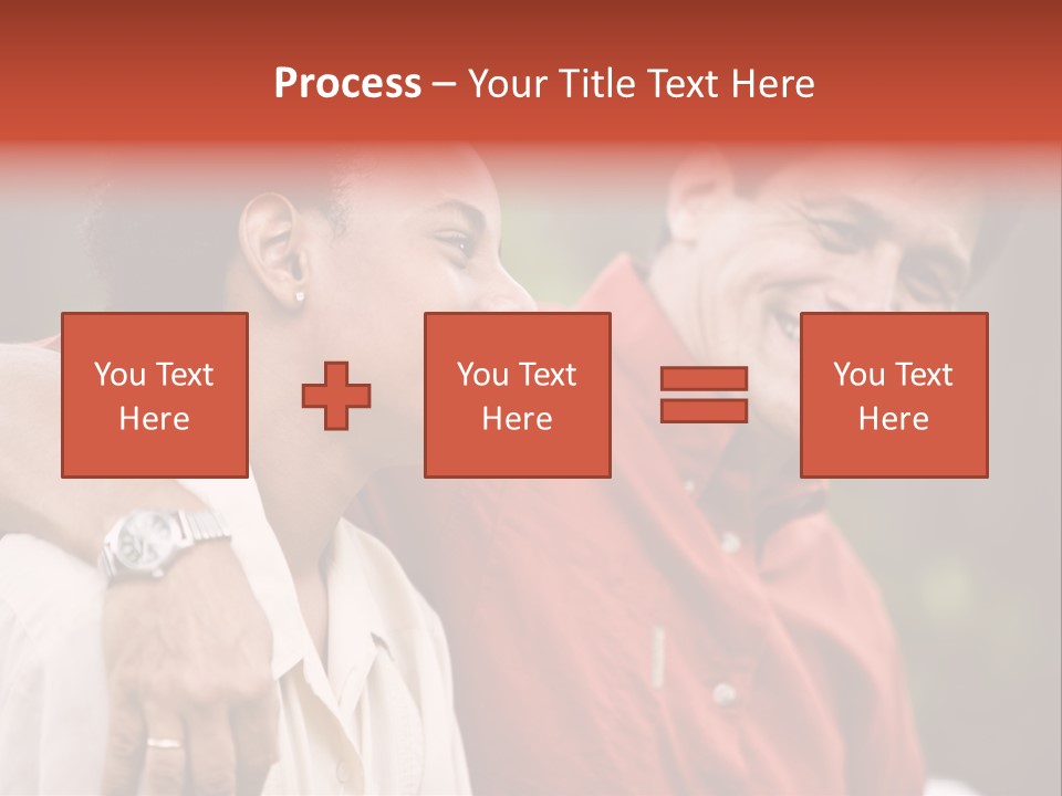 Hispanic Father With African American Teenage Son PowerPoint Template