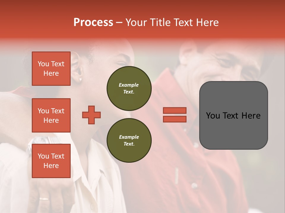 Hispanic Father With African American Teenage Son PowerPoint Template
