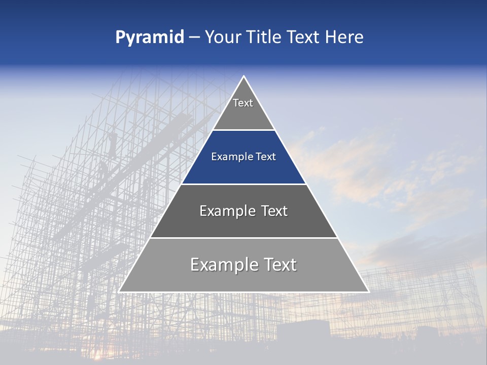 Construction Site At Dusk PowerPoint Template