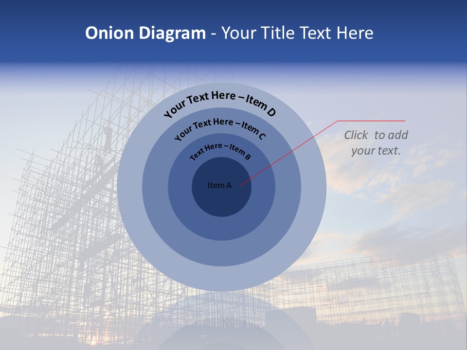 Construction Site At Dusk PowerPoint Template