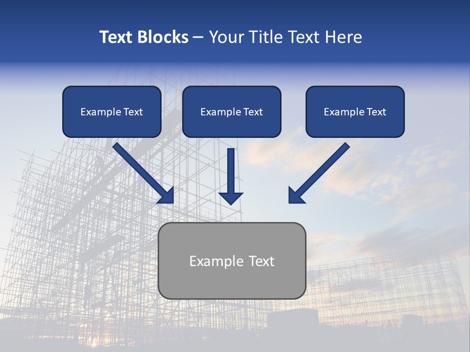 Construction Site At Dusk PowerPoint Template