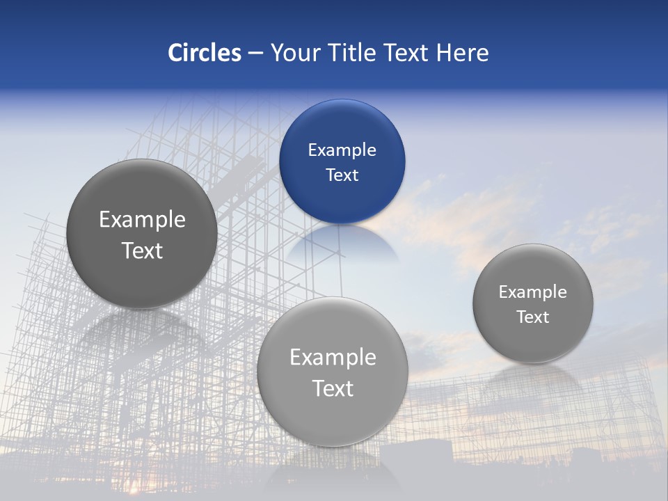 Construction Site At Dusk PowerPoint Template