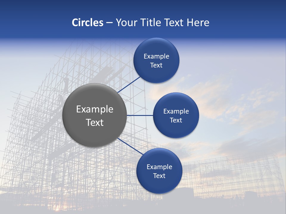 Construction Site At Dusk PowerPoint Template