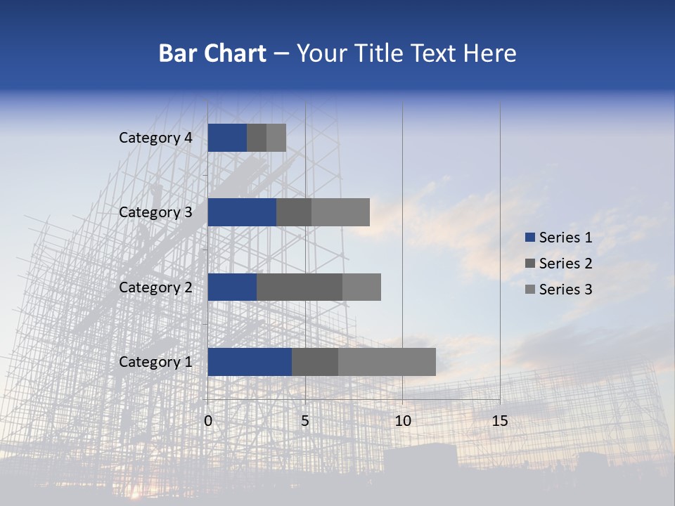 Construction Site At Dusk PowerPoint Template