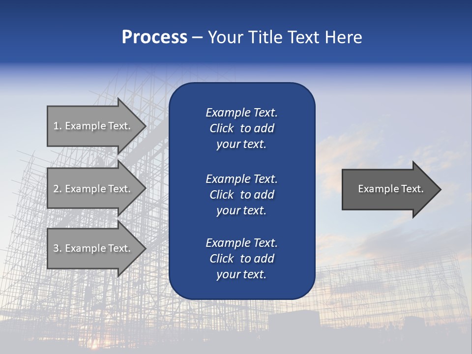 Construction Site At Dusk PowerPoint Template