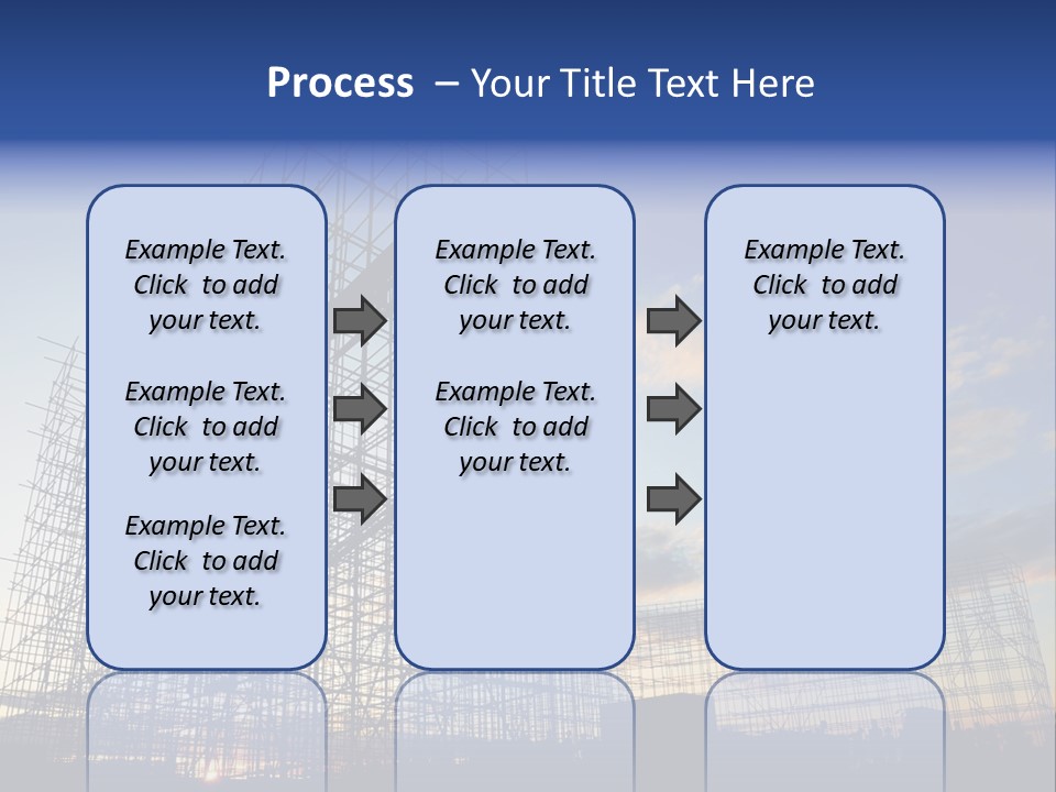 Construction Site At Dusk PowerPoint Template