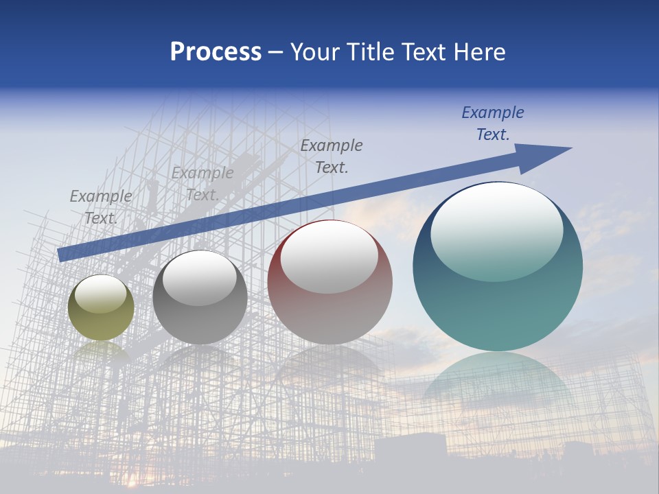 Construction Site At Dusk PowerPoint Template