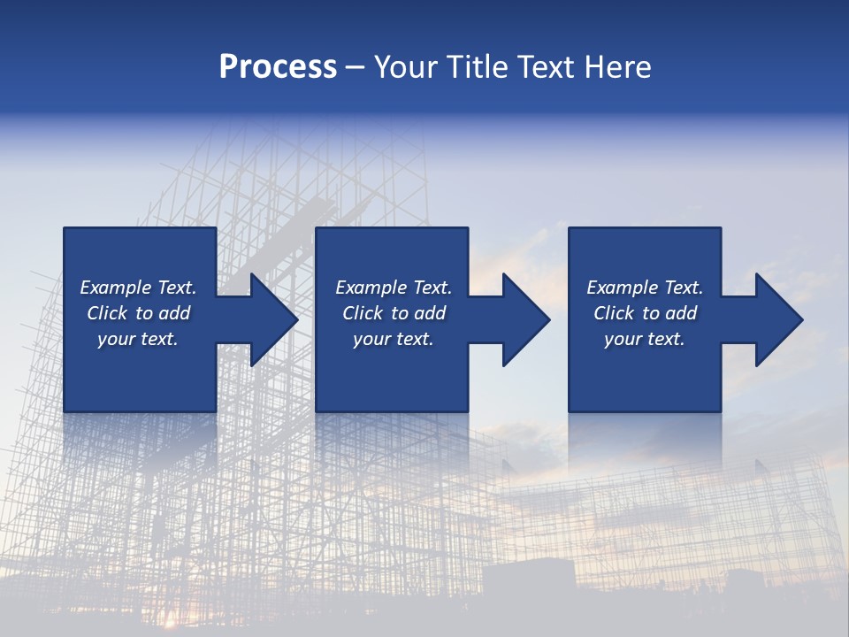 Construction Site At Dusk PowerPoint Template