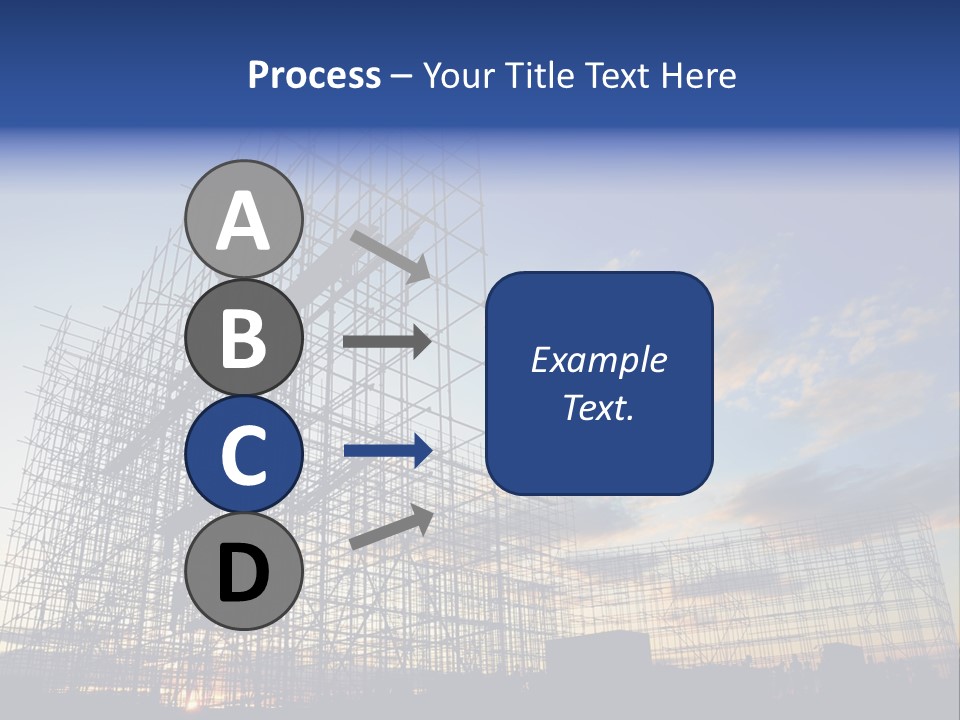 Construction Site At Dusk PowerPoint Template