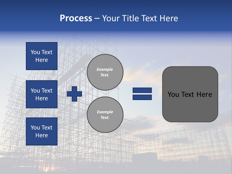 Construction Site At Dusk PowerPoint Template