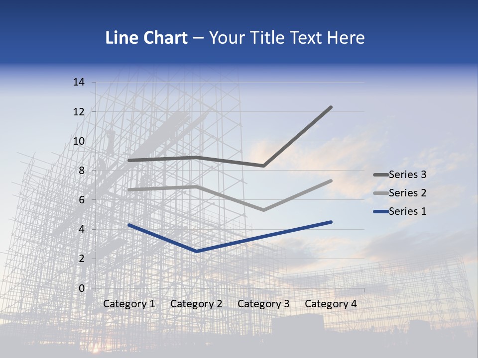 Construction Site At Dusk PowerPoint Template