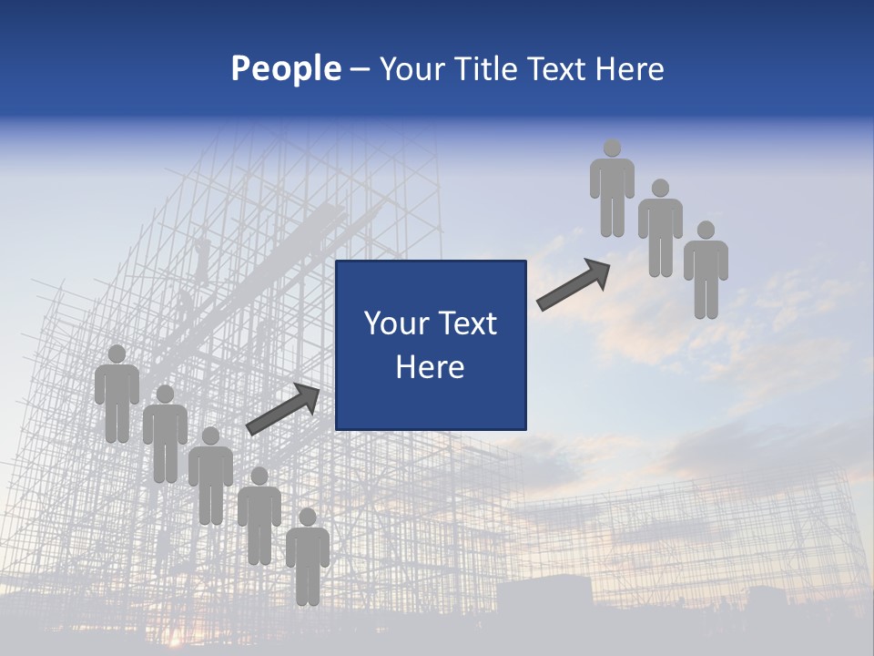 Construction Site At Dusk PowerPoint Template