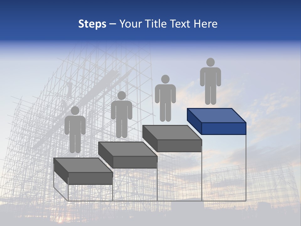 Construction Site At Dusk PowerPoint Template