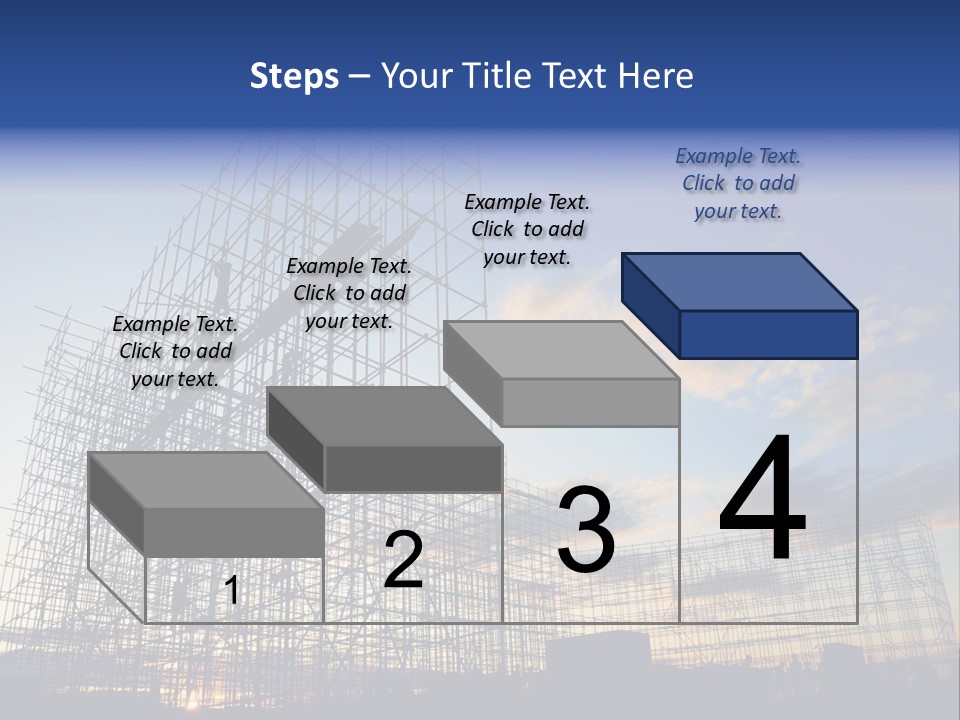 Construction Site At Dusk PowerPoint Template