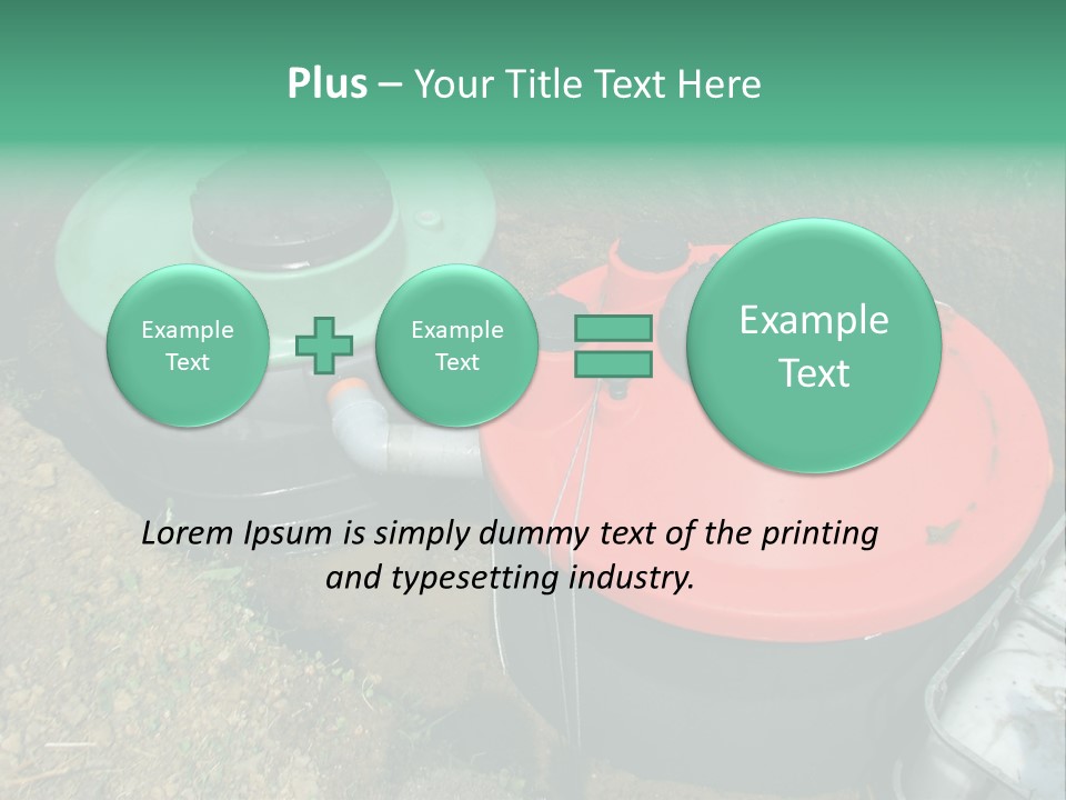 Septic System Instalation In Rural Area PowerPoint Template