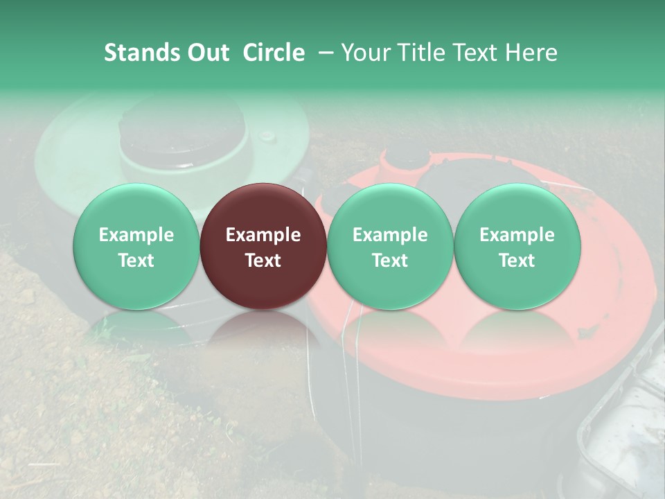 Septic System Instalation In Rural Area PowerPoint Template