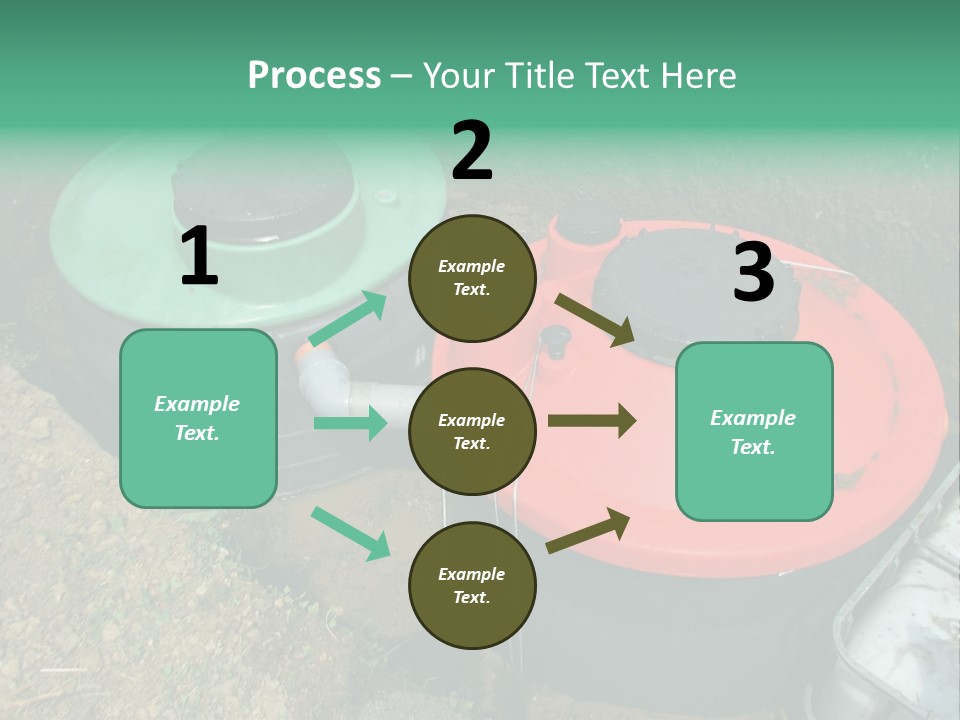 Septic System Instalation In Rural Area PowerPoint Template