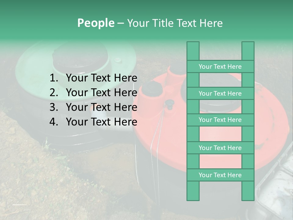 Septic System Instalation In Rural Area PowerPoint Template