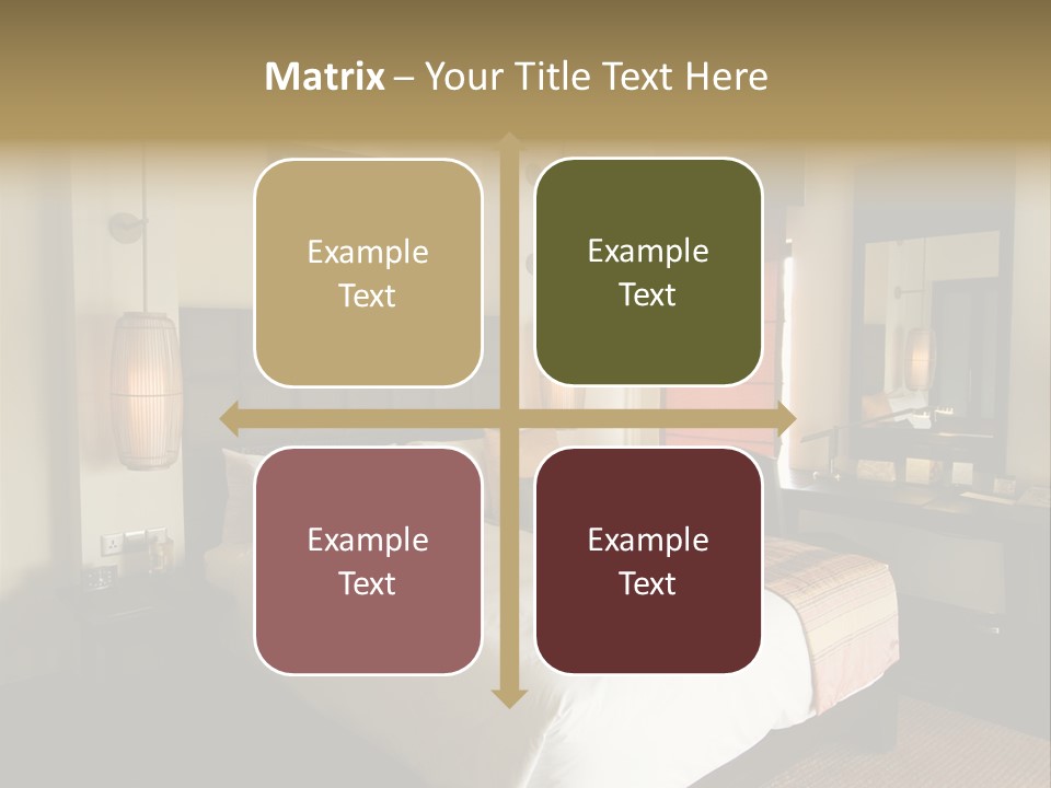 Asian Style Resort Bedroom PowerPoint Template