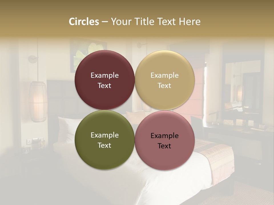 Asian Style Resort Bedroom PowerPoint Template