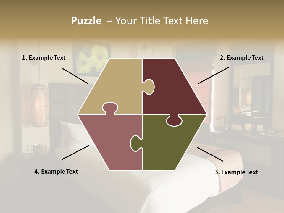 Asian Style Resort Bedroom PowerPoint Template