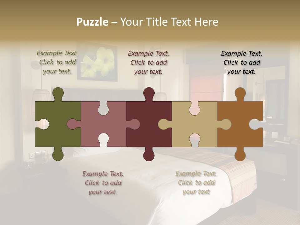 Asian Style Resort Bedroom PowerPoint Template