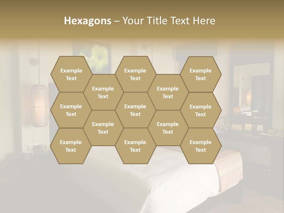 Asian Style Resort Bedroom PowerPoint Template