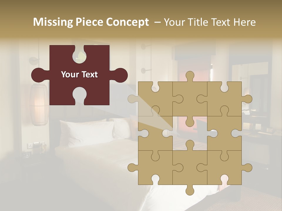 Asian Style Resort Bedroom PowerPoint Template