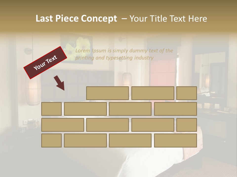 Asian Style Resort Bedroom PowerPoint Template