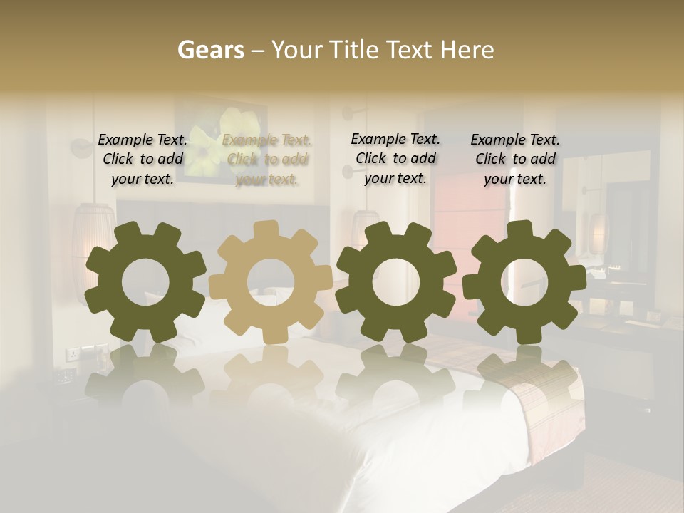 Asian Style Resort Bedroom PowerPoint Template