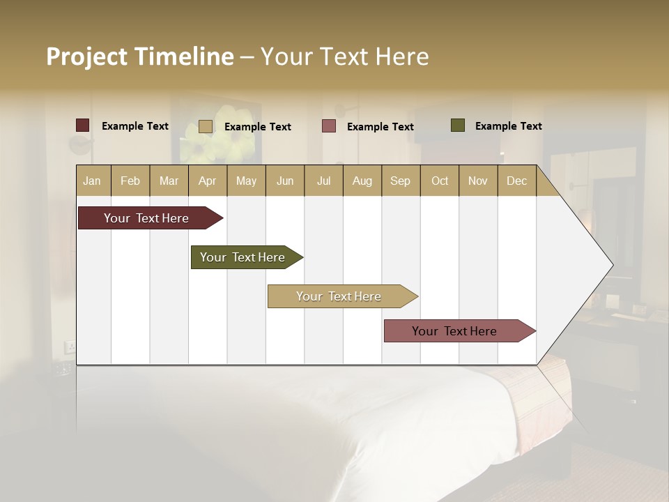 Asian Style Resort Bedroom PowerPoint Template