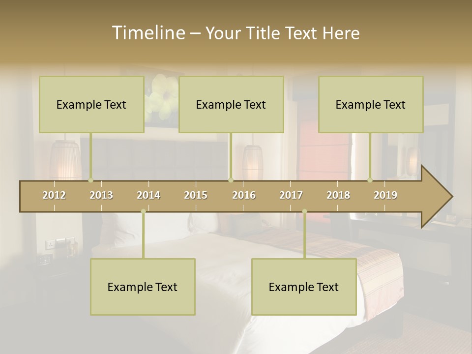 Asian Style Resort Bedroom PowerPoint Template